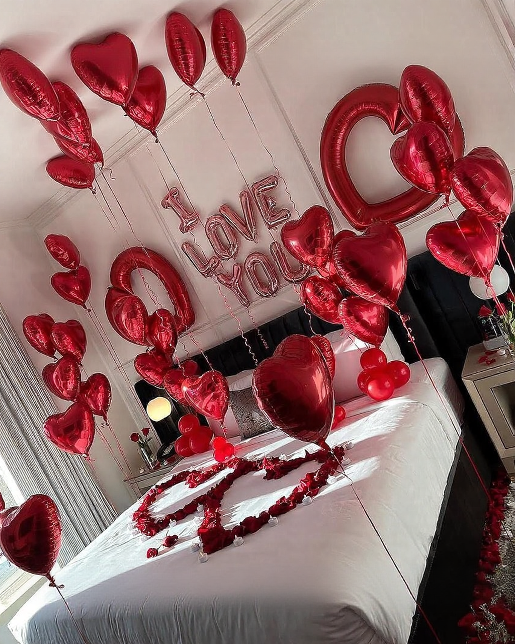 Red Heart Romantic Room Decoration
