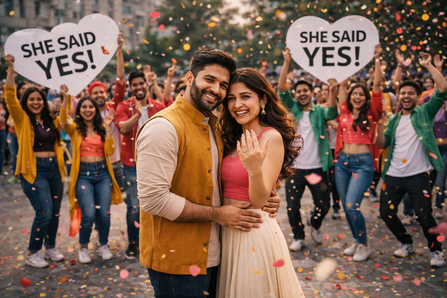 Flash Mob Marriage Proposal