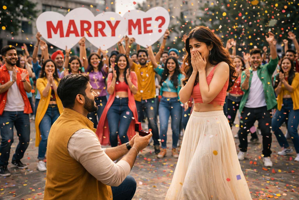 Flash Mob Marriage Proposal