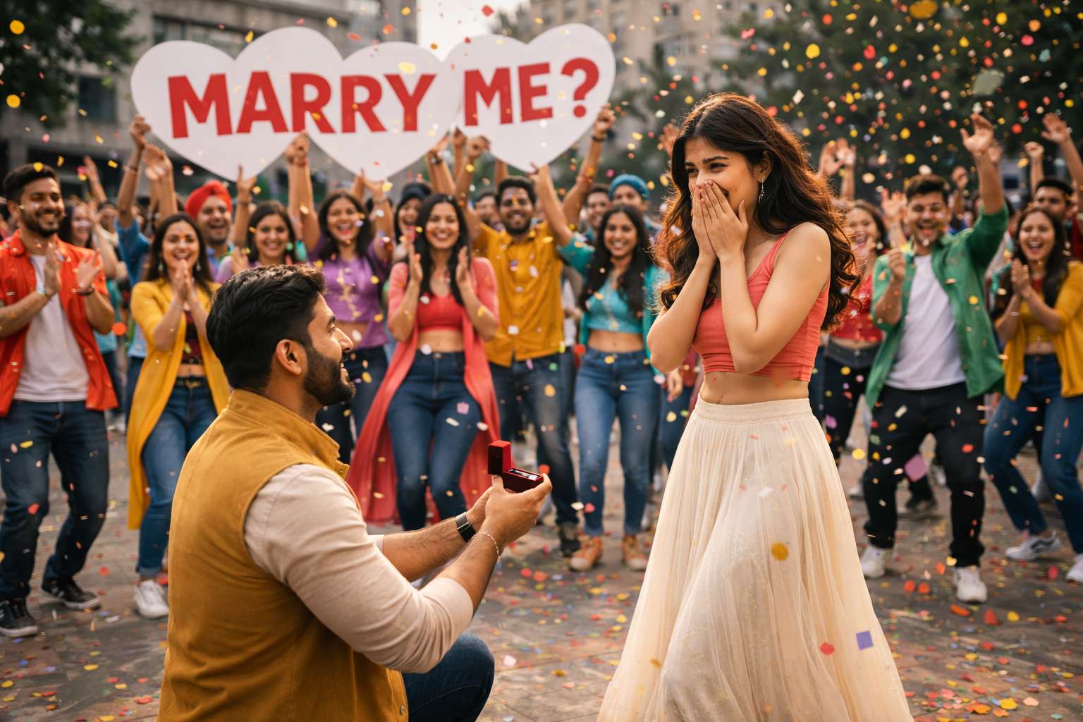 Flash Mob Marriage Proposal
